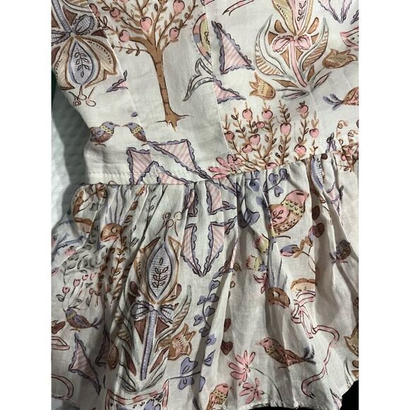 NWT Olivaceous garden party tank top size Med tie straps and ruffle waist - Picture 4 of 7